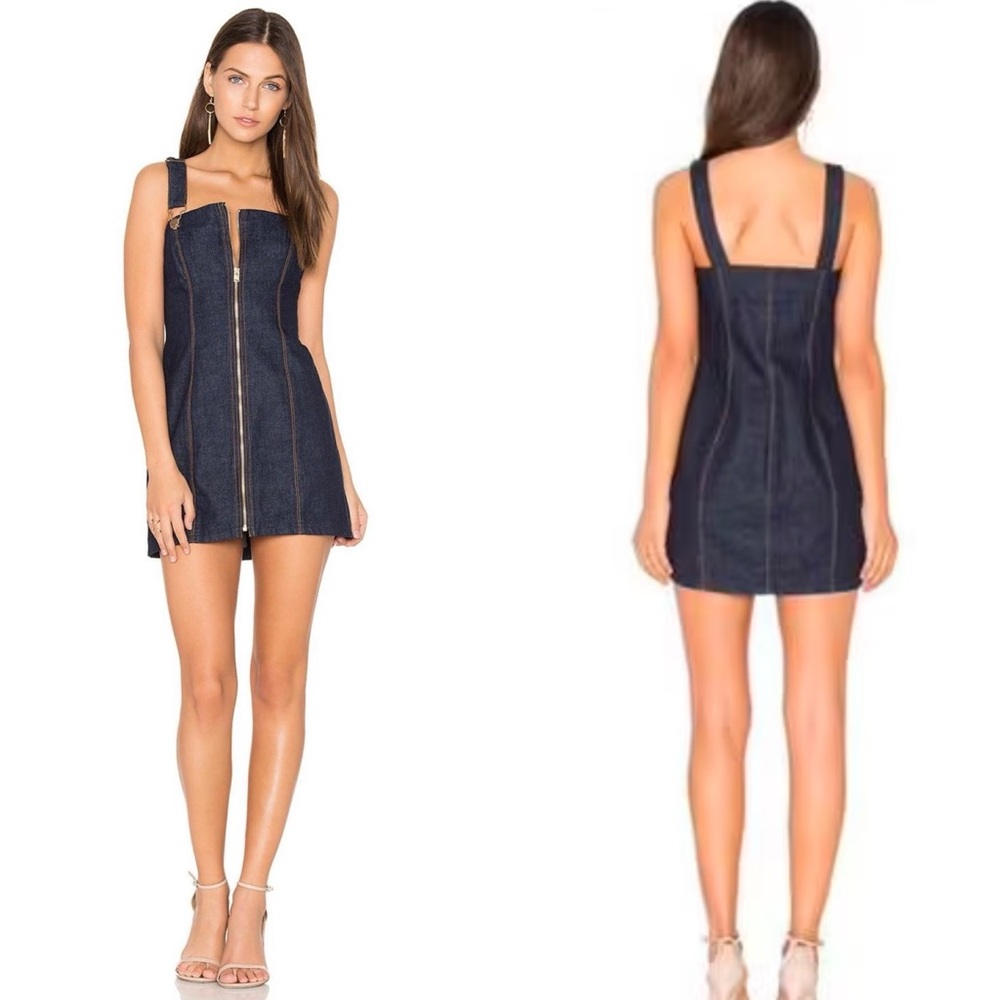 Alice McCall | Hello It’s Me Zip Front Denim Dress